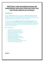NUR 210 Exam 3 &ndash;Galen -Actual Questions & Answers with &NewLine;Detailed Rationales &vert; Nursing Exam 3 Study Guide&comma; Practice Test & &NewLine;Exam Prep-latest update this year-Just Released &NewLine;