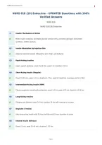 NURS 618 &lpar;19&rpar; Endocrine &ndash; UPDATED Questions with 100&percnt;&NewLine;Verified Answers