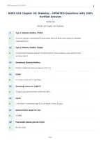 NURS 618 Chapter 36&colon; Diabetes &ndash; UPDATED Questions with 100&percnt;&NewLine;Verified Answers