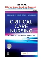 Test Bank Critical Care Nursing Diagnosis and Management 9th Edition Urden Stacy Lough