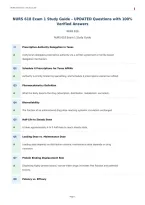 NURS 618 Exam 1 Study Guide &ndash; UPDATED Questions with 100&percnt;&NewLine;Verified Answers