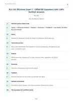 PLS 101 Ellickson Exam 1 &ndash; UPDATED Questions with 100&percnt;&NewLine;Verified Answers