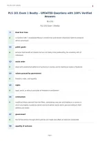 PLS 101 Exam 1 Beatty &ndash; UPDATED Questions with 100&percnt; Verified&NewLine;Answers