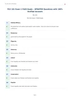 PLS 101 Exam 1 FA26 Kaatz &ndash; UPDATED Questions with 100&percnt;&NewLine;Verified Answers
