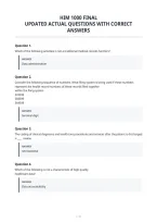 Him 1000 Final&NewLine;Updated Actual Questions With Correct&NewLine;Answers