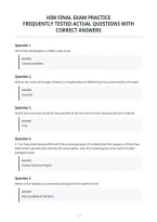 Him Final Exam Practice&NewLine;Frequently Tested Actual Questions With&NewLine;Correct Answers
