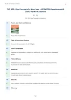 PLS 101&colon; Key Concepts in American &ndash; UPDATED Questions with&NewLine;100&percnt; Verified Answers