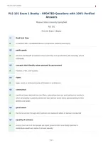 PLS 101 Exam 1 Beatty &ndash; UPDATED Questions with 100&percnt; Verified&NewLine;Answers