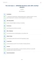PLS 101 Exam 1 &ndash; UPDATED Questions with 100&percnt; Verified&NewLine;Answers