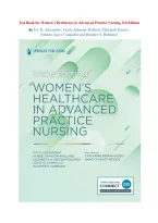 Test Bank Women&rsquo;s Healthcare in Advanced Practice Nursing 3rd Edition Alexander