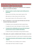NCLEX-RN Comprehensive Final Review 2026 &vert; Practice Questions and Answers