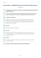 RICA Content &ndash; UPDATED Questions with 100&percnt; Verified Answers&NewLine;