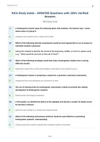 RICA Study Guide &ndash; UPDATED Questions with 100&percnt; Verified&NewLine;Answers