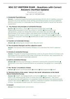 NSG 527 MIDTERM EXAM - Questions with Correct&NewLine;Answers &lpar;Verified Update&rpar;