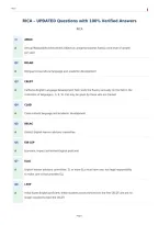 RICA &ndash; UPDATED Questions with 100&percnt; Verified Answers&NewLine;