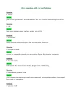 CGM Questions with Correct Solutions