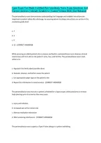 Cpan Exam Test Bank Certified Post Anesthesia Nurse Exam Questions And Correct Answers &vert; Already Graded A&plus; &vert; Latest Version 2024 &vert; Just Released&NewLine;