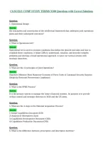 CGSC ILE COMP STUDY TERMS X100 Questions with Correct Solutions