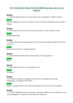CH 9 PORTABLE FIRE EXTINGUISHERS Questions with Correct Solutions