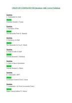 CHAIN OF COMMAND F26 Questions with Correct Solutions