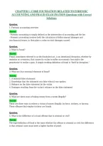 Chapter 1 Core Foundation Related To Forensic Accounting And Fraud Exam