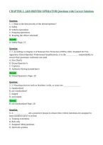 &NewLine;CHAPTER 2- J&B DRIVER OPERATOR Questions with Correct Solutions