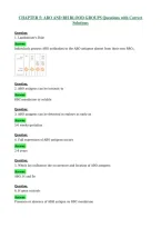 CHAPTER 5 ABO AND RH BLOOD GROUPS Questions with Correct Solutions