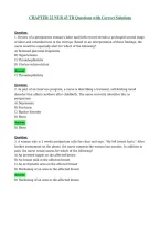 CHAPTER 22 NUR 43 TB Questions with Correct Solutions