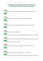 Chapter 24 Occupational Safety And Health Administration Dccc2B36 Questions With Corre