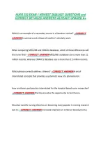 Nurs 332 Exam 1 Newest 2026&sol;2027 Questions And &NewLine;Correct Detailed Answers Already Graded A&plus; 
