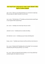 ASL Final exam questions and answers graded A 20262027 QUESTIONS AND ANSWERS RATED A LATEST UPDATE 2026