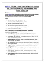 Stedi&period;org Substitute Teacher Exam &vert; 200 Practice Questions &NewLine;with Answers & Rationales &vert; Certification Prep &ndash;latest &NewLine;update this year&period;pdf &NewLine;