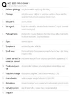 NSG 3280 Pathophysiology Exam 1 Mock Questions & Answers PDF &vert; Complete Galen Nursing Exam Review &vert; Latest 2026&ndash;2027