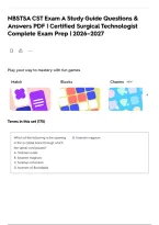 NBSTSA CST Exam A  Study Guide Questions & Answers PDF &vert; Certified Surgical Technologist Complete Exam Prep &vert; 2026&ndash;2027