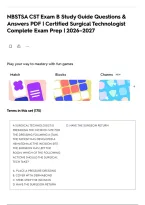 NBSTSA CST Exam  B Study Guide Questions & Answers PDF &vert; Certified Surgical Technologist Complete Exam Prep &vert; 2026&ndash;2027