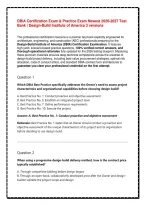 DBIA Certification Exam & Practice Exam Newest 2026 Test Bank &vert; Design-Build Institute of America