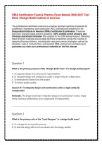 DBIA Certification Exam & Practice Exam Newest 2026 Test Bank &vert; Design-Build Institute of America