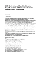 OSFM Illinois Advanced Technician Firefighter &ndash; Complete Test Bank 300 Practice Questions with Answers&comma; Choices&comma; and Rationale&period;pdf&NewLine;&NewLine;