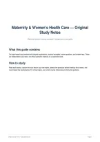 Chamberlain NR 327 Maternity & Women's Health Care - Original Study Notes - 10 Topics with Practice Questions & Answer Keys &lpar;2025&sol;2026&rpar;