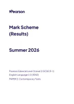 2026 GCSE EDEXCEL English Language 2&period;0 Paper 2 Mark Scheme