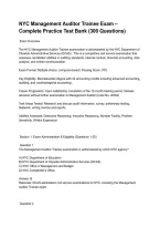 NYC Management Auditor Trainee Exam &ndash; Complete Practice Test Bank &lpar;300 Questions&rpar;&period;pdf&NewLine;&NewLine;