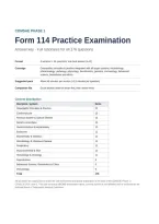 COMSAE PHASE 1 FORM 114 Actual EXAM &ndash; 176 QUESTIONS AND ANSWERS &vert; VERIFIED AND WELL DETAILED ANSWERS &vert; PLUS RATIONALES &vert; GUARANTEED PASS &vert; LATEST EXAM UPDATE &vert; STUVIA VERIFIED &vert; EXAM PREP &vert; STUDY GUIDE &vert; PRACTICE TEST