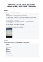 A&P2 Final Latest Actual Exam With&NewLine;Verified Questions & Correct Answers