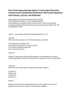 Nova Scotia Apprenticeship Agency Construction Electrician &ndash; Communication Certification Examination 300 Practice Questions with Answers&comma; Choices&comma; and Rationales&period;pdf&NewLine;&NewLine;