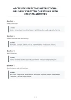Abcte Ptk Effective Instructional&NewLine;Delivery Expected Questions With&NewLine;Verified Answers