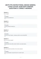 Abcte Ptk Instructional Design General&NewLine;Latest Actual Exam With Verified&NewLine;Questions & Correct Answers