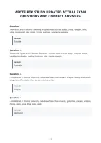 Abcte Ptk Study Updated Actual Exam&NewLine;Questions And Correct Answers