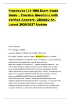 Practicode I &lpar;1-100&rpar; Exam Study &NewLine;Guide &ndash; Practice Questions with &NewLine;Verified Answers&period; GRADED A&plus;&period; &NewLine;Latest 2026&sol;2027 Update &NewLine;CaseID&colon; OPD6921 &NewLine;Primary Diagnosis&colon; Z41&period;1 &NewLine;Secondary Diagnosis&colon; N64&period;81&comma; N63&period;22&comma; Q83&period;1&comma; E65&comma; L98&period;7 &NewLine;CPT&colon; 15830&comma; 19316-50&comma; 19120-