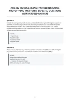 Acq 202 Module 3 Exam&colon; Part Iii Designing&NewLine;Prototyping The System Expected Questions&NewLine;With Verified Answers
