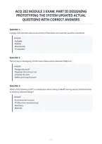 Acq 202 Module 3 Exam&colon; Part Iii Designing&NewLine;Prototyping The System Updated Actual&NewLine;Questions With Correct Answers